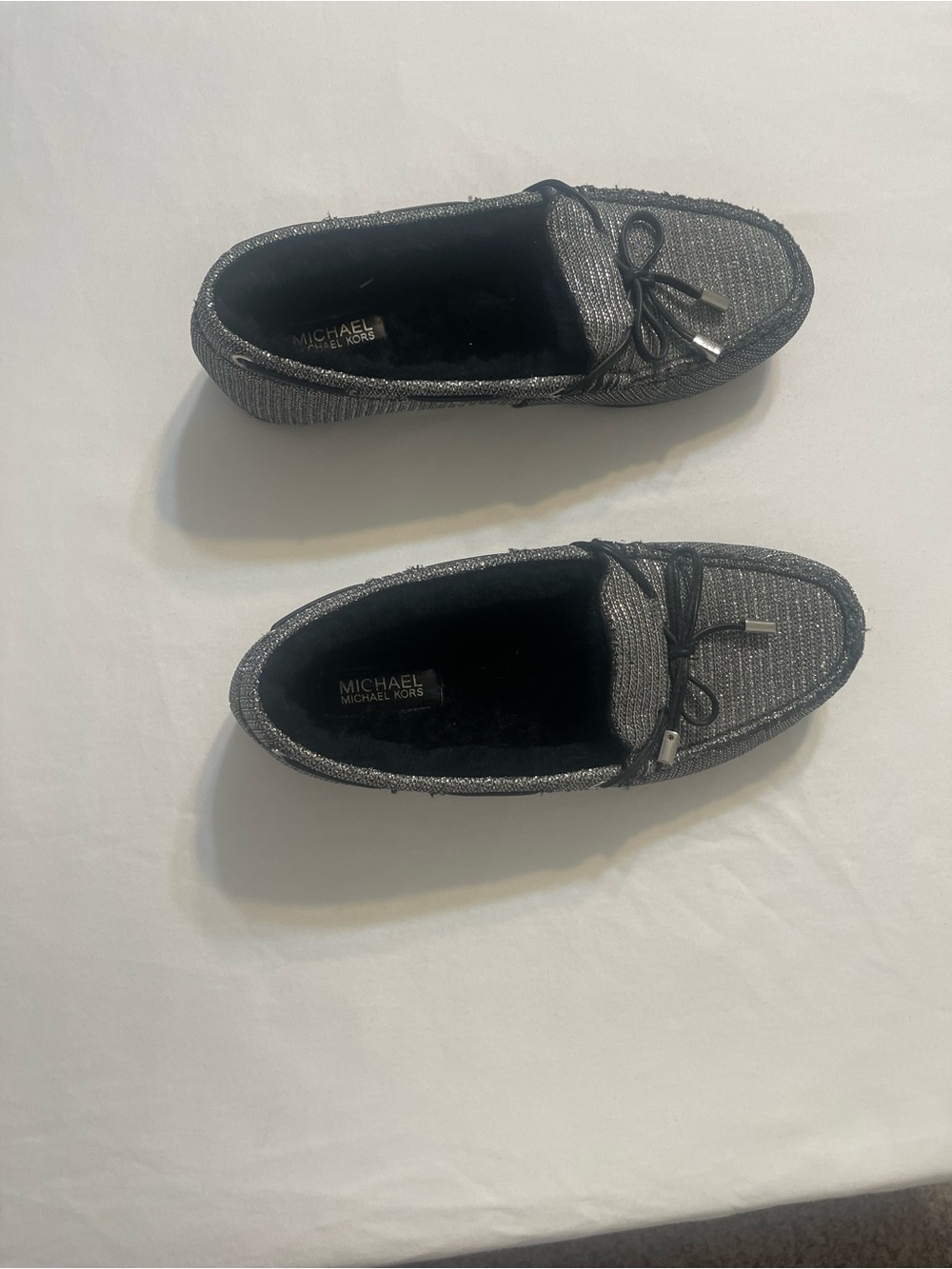 Michael Kors Woman’s Black Slip-On Loafers with Bow - Picture 3 of 7